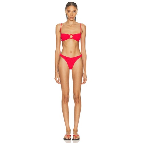 Hunza G MISTY 比基尼 红色REVOLVE小众新款