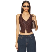 superdown 挂脖吊带背心露背美式 性感辣妹风REVOLVE