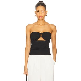 SALLY REVOLVE小众新款 4th y2k辣妹风 上装 Reckless 黑色