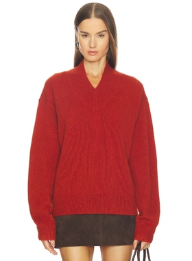 SRG DORIS 羊毛毛衣红色慵懒风针织上衣REVOLVE小众新款内搭