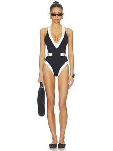 一件式 LISA 泳衣 revolve小众新款 白色 黑色 AGENCE