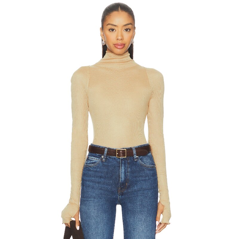 [海外直邮]Free People CLOSE TO HOME 层叠上装 棕黄色 基础易搭