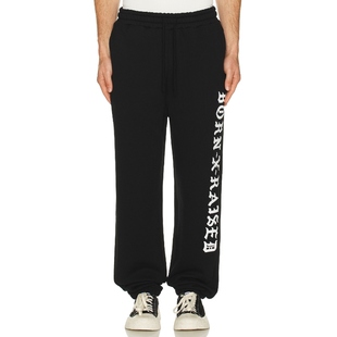 黑色REVOLVE小众新款 Raised 运动长裤 BXR Born