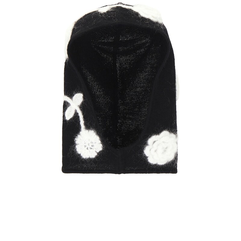 Ganni CROCHET FLOWERS 复古帽 黑色 小众设计师品牌REVOLVE小众