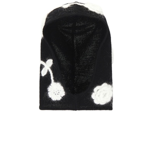 Ganni CROCHET FLOWERS 复古帽 黑色 小众设计师品牌REVOLVE小众