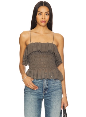 Ronny Kobo ALEXI 上装 深灰色 y2k辣妹风REVOLVE小众新款