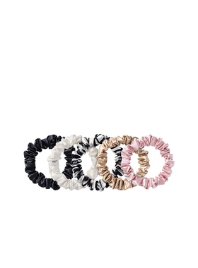 slip 发圈套装橡皮筋丝绸褶皱设计感头绳弹力简约气质发饰REVOLVE