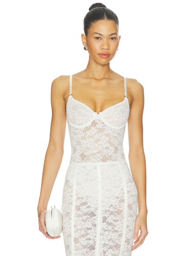 fleur du mal LE STRETCH LACE 紧身服 revolve小众新款