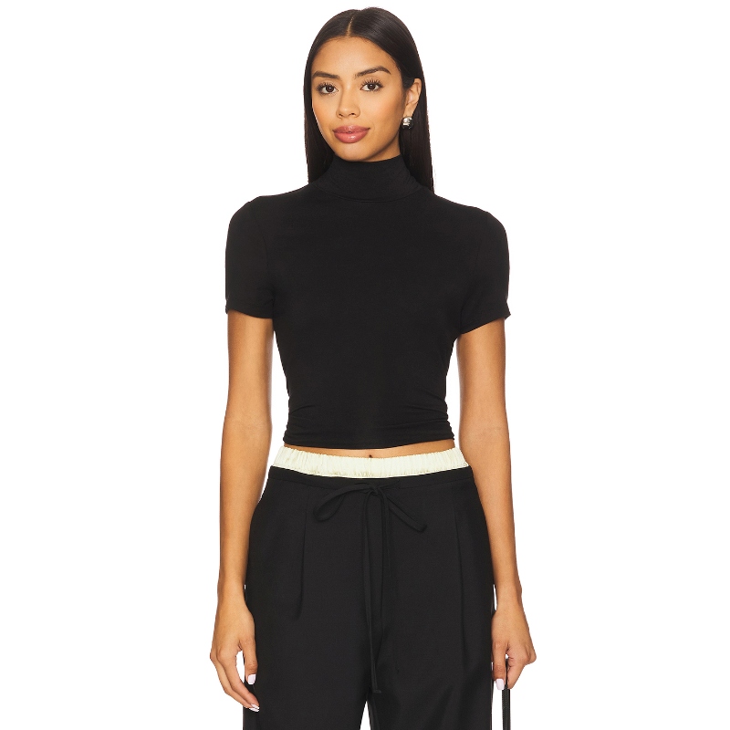 LNA DEMI 修身企领上装 黑色 y2k辣妹风REVOLVE小众新款