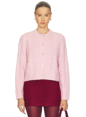 Line & Dot MELBA 开衫 粉色羊毛衫REVOLVE小众新款