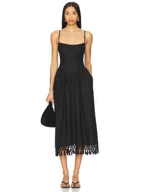 Tularosa LEXI 裙子 黑色REVOLVE小众新款