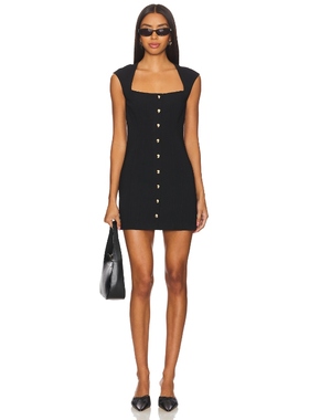 Amanda Uprichard REEVES 裙子黑色REVOLVE小众新款