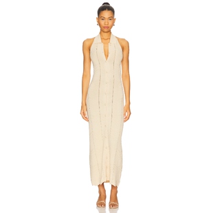 针织连衣裙保暖奶油色REVOLVE小众新款 VAL WINDSOR DEVON