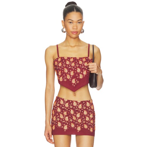Understated Leather BEADED PAISLEY 上衣 26早秋新品 revolve小