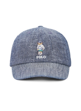 Polo Ralph Lauren Kids Cotton Chambray Novelty Bear Graphic