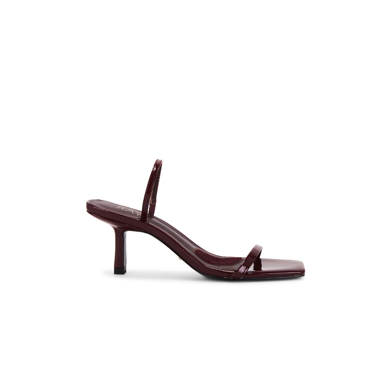 RAYE LINZ 凉鞋 酒红色 复古休闲风 女款REVOLVE小众新款