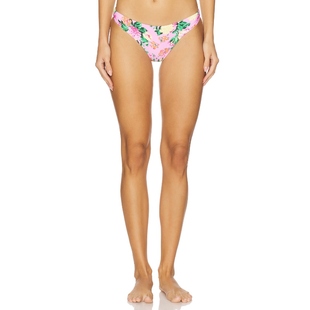 BASIC 基础褶皱全覆盖比基尼下装 RUCHED BOTTOM 粉色 BIKINI