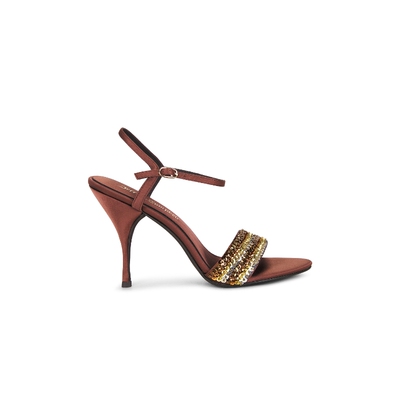 Jeffrey Campbell夏季新品棕色单鞋一字带细跟休闲女鞋REVOLVE