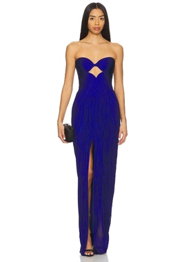 Maria Lucia Hohan STEPHANIE 裙子 靛蓝REVOLVE小众新款