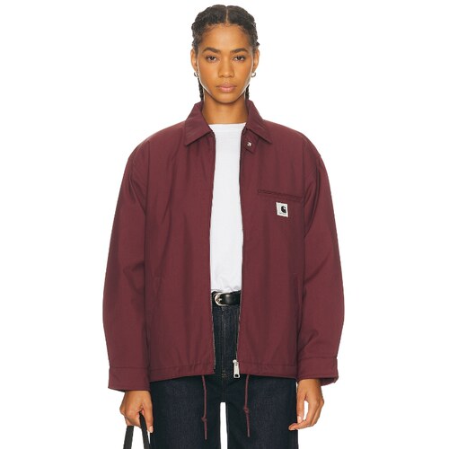 [夏季新品]Carhartt WIP卡哈特LEROY夹克酒红色美式休闲风REVOLVE