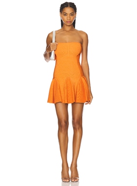 retrofete ANNINA 针织裙子 橙色 性感礼服REVOLVE小众新款