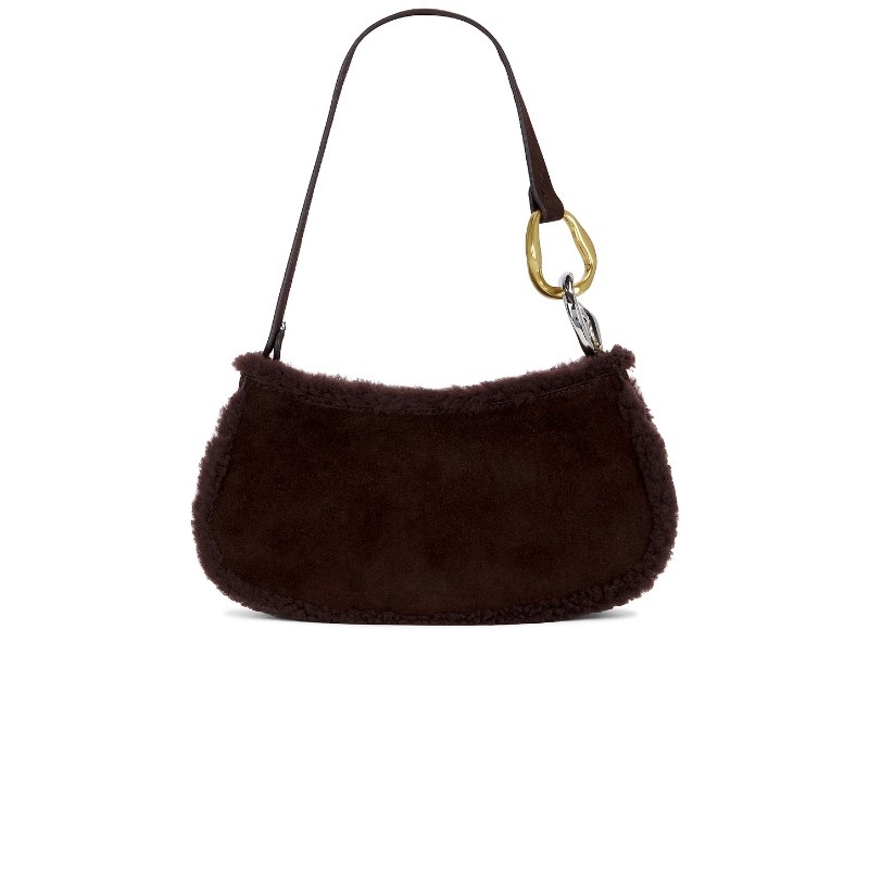 [冬季新品]Staud OLLIE复古风棕色毛绒手提包REVOLVE,箱包皮具/热销女包/男包,通用款女包,淘宝优惠券,粉丝福利购,淘宝优惠卷