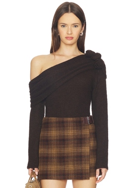 ASTR the Label FENIA 毛衣 巧克力色REVOLVE小众新款