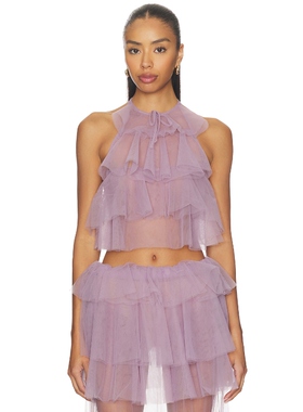 AKNVAS BODIL 上装 薰衣草 y2k辣妹风REVOLVE小众新款