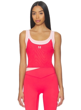 P.E Nation FORWARD 背心上装 红色 y2k辣妹风REVOLVE小众新款
