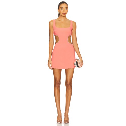 [夏季新品]Lovers and Friends DAYA 连衣裙 珊瑚色 REVOLVE小众