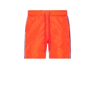 橙色运动复古风休闲透气舒适五分裤 短裤 新品 REVOLVE小众 冬季