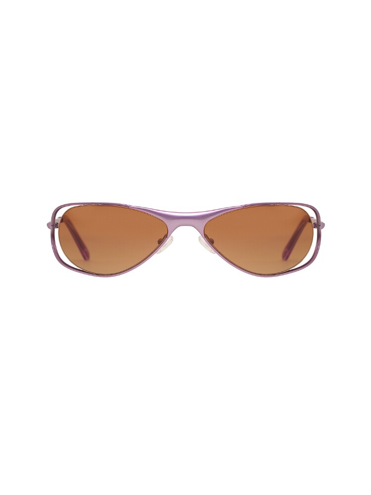 BRU Eyewear紫色早秋太阳眼镜金属框飞行员复古风REVOLVE