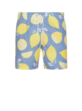 Trunks Surf & Swim Co. 游泳短裤 蓝色运动复古风REVOLVE