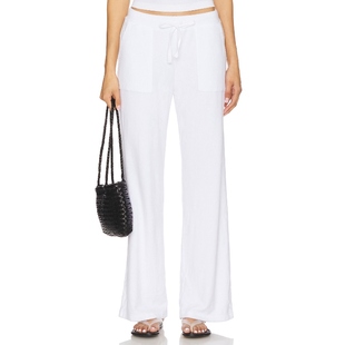 冬季 白色美式 新品 阔脚长裤 休闲风REVOLVE小众 Bobi