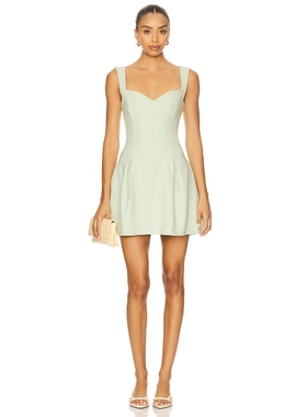 Runaway The Label BETHAN 连衣裙女夏 绿色REVOLVE小众新款