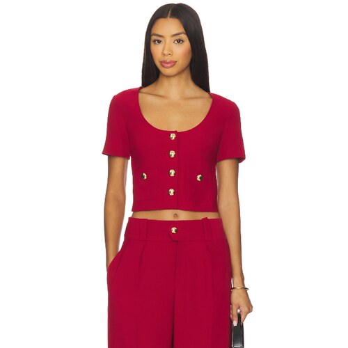 [夏季新品]Amanda Uprichard NOHO 上衣红色REVOLVE小众新款