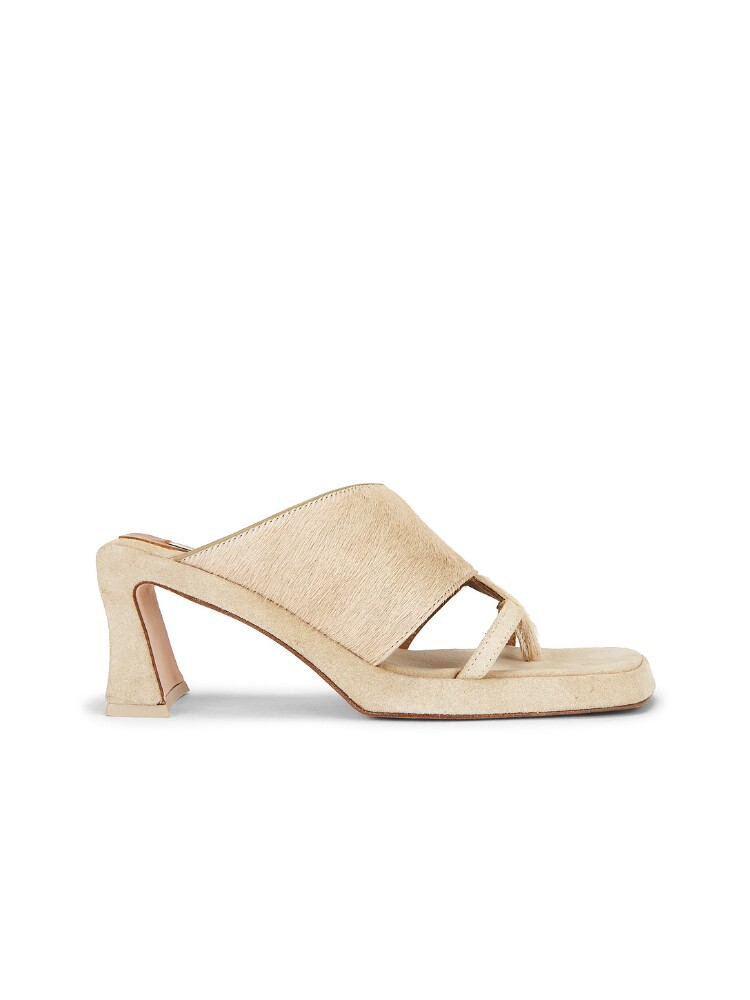 Miista TRISHA PONY ASYMMETRIC THONG 凉鞋 revolve小众新款