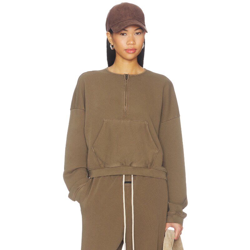 Fear of God ESSENTIALS驼色上装休闲短款毛衣秋冬新品REVOLVE