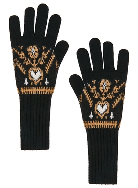 KHAITE DOMINI 手套 黑色REVOLVE小众新款