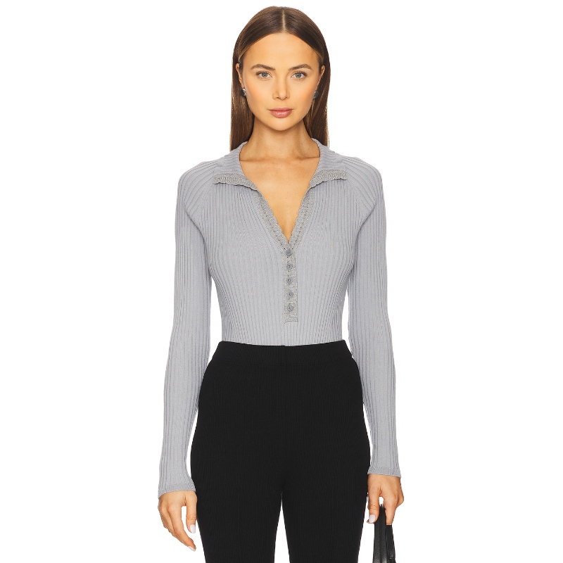 Free People 紧身服淡灰色 REVOLVE小众新款紧身衣