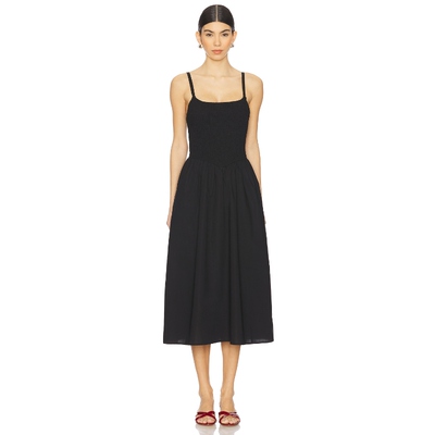 Steve Madden 思美登 CODIE 中长款连衣裙女 黑色REVOLVE新款