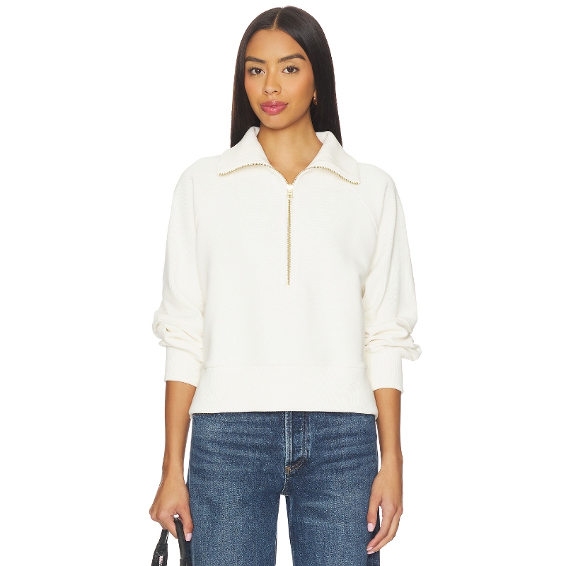 Varley MILANO 运动衫 象牙白 运动复古风REVOLVE小众新款