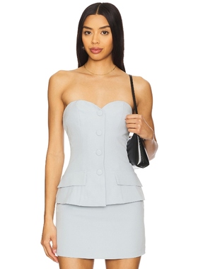 [冬季内搭]ALL THE WAYS ANSLIE 上装淡灰色辣妹风REVOLVE新款