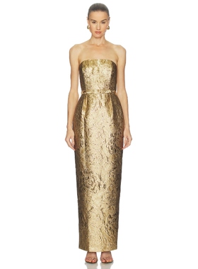 SANS FAFF BLAIR 裙子 金属金色REVOLVE小众新款