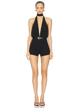 superdown AMBROSIA 连衫裤 黑色 美式性感REVOLVE小众新款