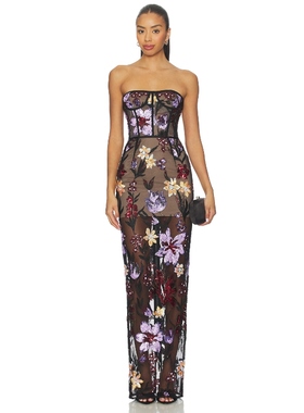 Bronx and Banco DAHLIA 长裙 紫色REVOLVE小众新款