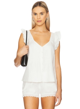 Sanctuary TOP 无袖上装 白色 y2k辣妹风REVOLVE小众新款