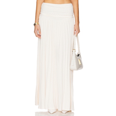 [春季新品] LIONESS 长款半身裙象牙白简约显瘦设计感裙子REVOLVE