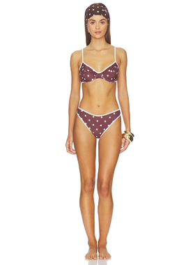 Rowen Rose Bikini Printed Lycra revolve小众新款