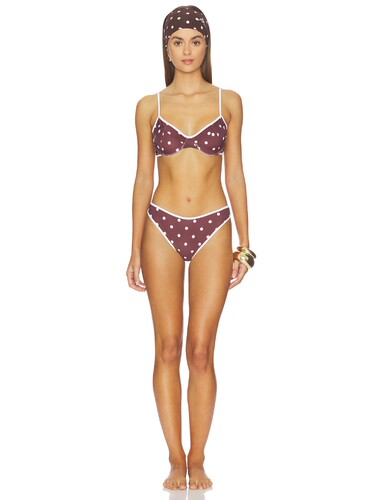 Rowen Rose Bikini Printed Lycra revolve小众新款